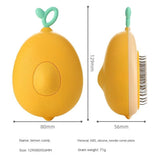 Avocado-Shaped Pet Grooming Brush – Cat & Dog Hair Remover