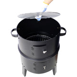 16-Inch Charcoal Smoked Vertical Grill – Portable Outdoor Smoker