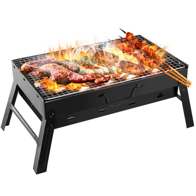 Portable Foldable Charcoal BBQ Grill – Lightweight & Compact