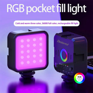 Mini RGB Hot Boot füllen Licht Live-Fotografie führte