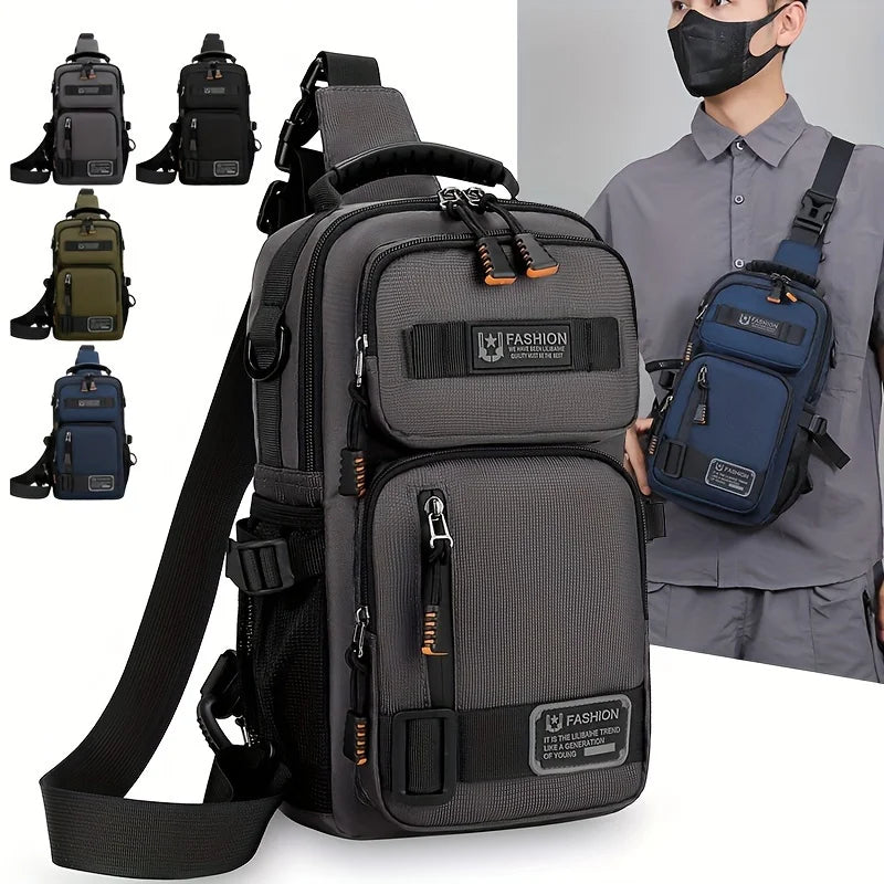 Herren-Brusttasche, multifunktional, Molle-Hüfttasche