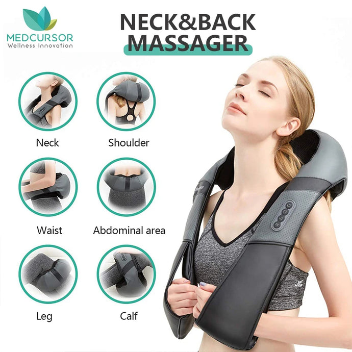 Shiatsu Nacken- und Schultermassagegerät, beheiztes