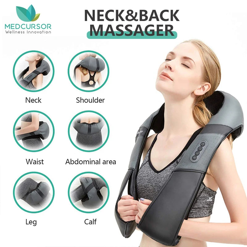 Shiatsu Nacken- und Schultermassagegerät, beheiztes