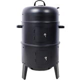 16-Inch Charcoal Smoked Vertical Grill – Portable Outdoor Smoker