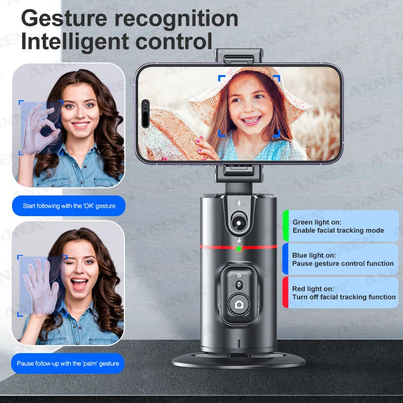 Follow-up Selfie Desktop Face Tracking Gimbal für Tiktok