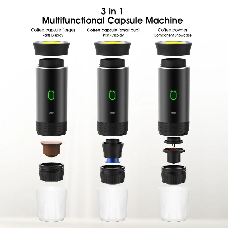 USB tragbare elektrische Espresso maschine 3-in-1 Kapsel
