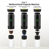 USB tragbare elektrische Espresso maschine 3-in-1 Kapsel