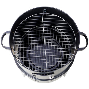 16-Inch Charcoal Smoked Vertical Grill – Portable Outdoor Smoker