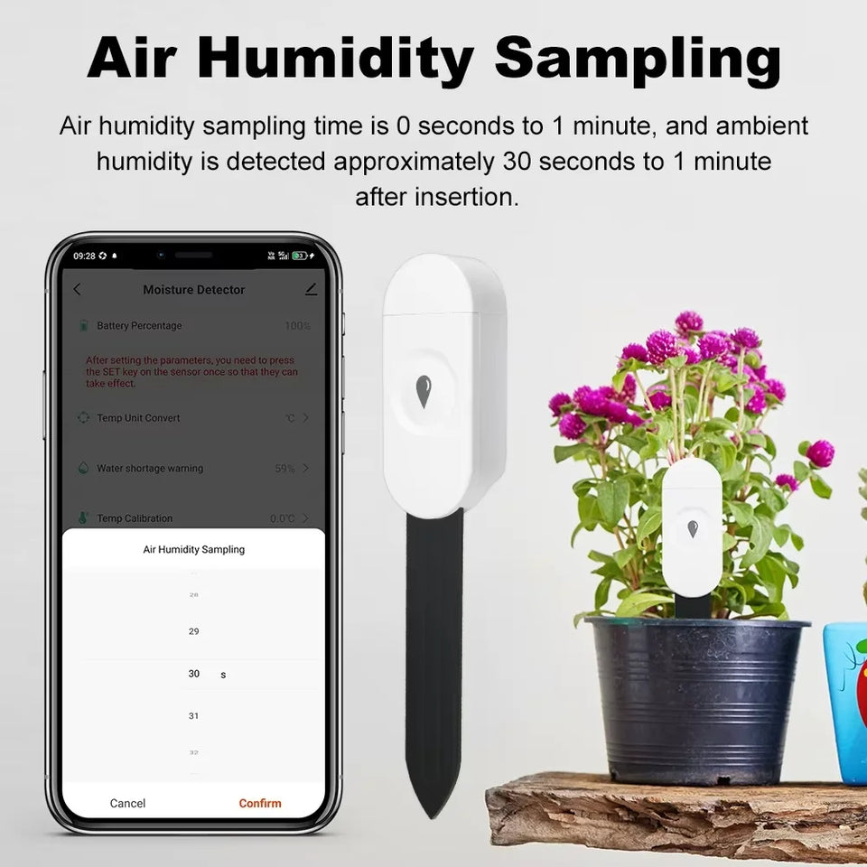 Tuya Smart ZigBee Bodenfeuchtigkeitssensor Temperatur- und