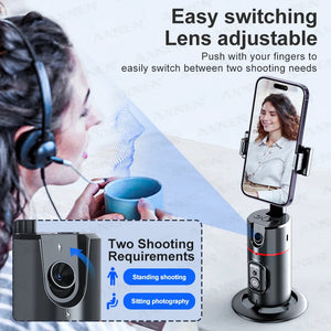 Follow-up Selfie Desktop Face Tracking Gimbal für Tiktok