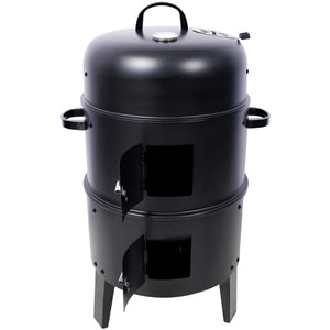 16-Inch Charcoal Smoked Vertical Grill – Portable Outdoor Smoker