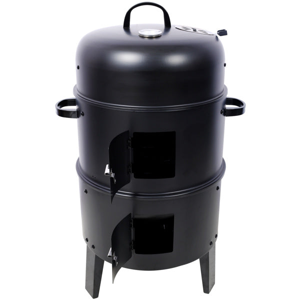 16-Inch Charcoal Smoked Vertical Grill – Portable Outdoor Smoker