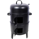16-Inch Charcoal Smoked Vertical Grill – Portable Outdoor Smoker