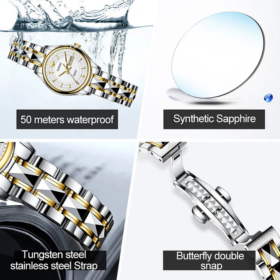 OUPINKE 3170 Tiefe Wasserdichte Automatische Uhr Für