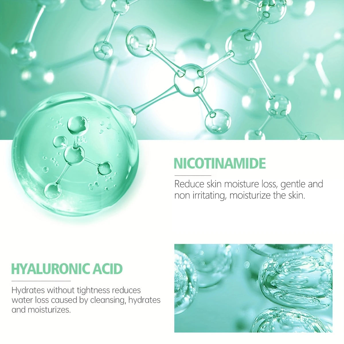 Niacinamide facial cleanser Cleansing Acne Oil Control Blackhead Remover Shrink Pores Remove grease Skin Care