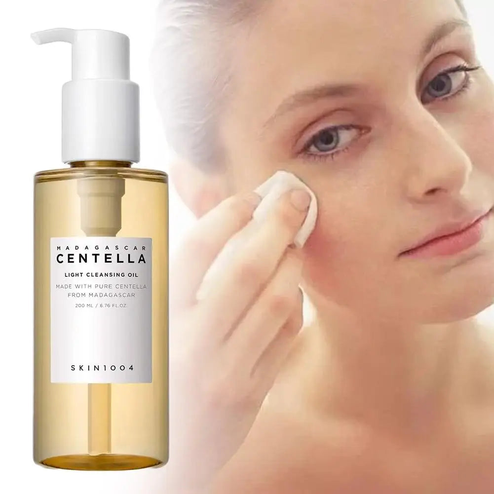 Korean Centella Non-Irritating Facial Cleansing Oil - Removes Makeup Purifies Shrinks Pores Deeply Nourishes Skin Skincare