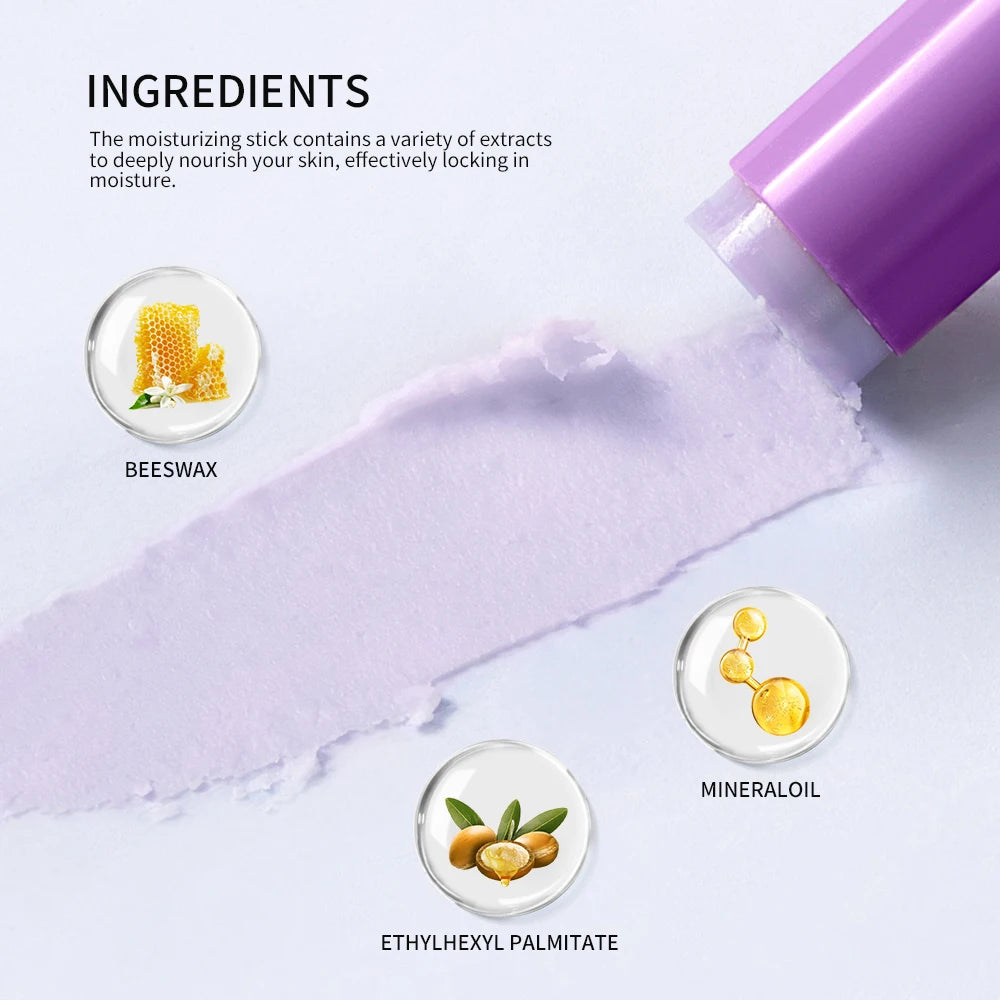 Moisturizing Balm Stick Anti-Wrinkle Hydrating Dry Skin Multi Balm Cream Easy to Absorb Not Sticky Makeup Stick Balm 7g