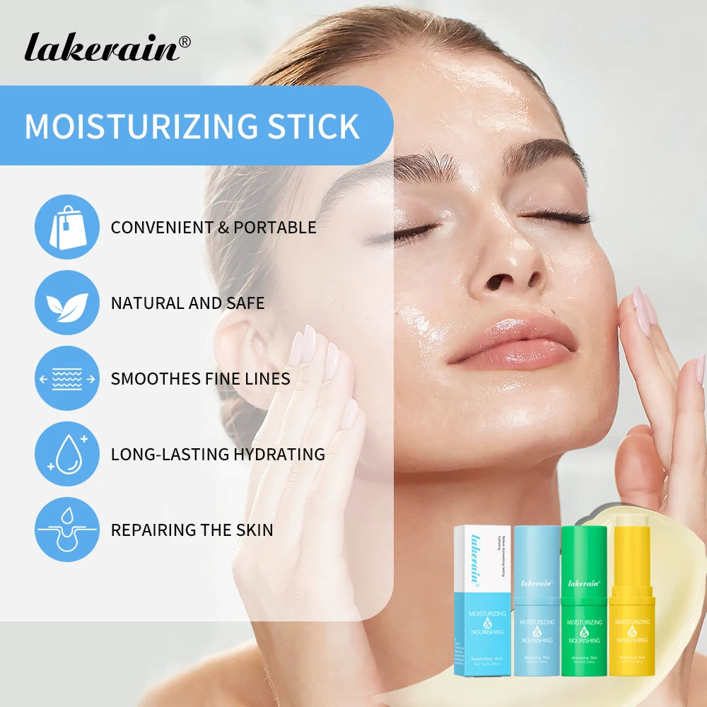 Moisturizing Balm Stick Anti-Wrinkle Hydrating Dry Skin Multi Balm Cream Easy to Absorb Not Sticky Makeup Stick Balm 7g