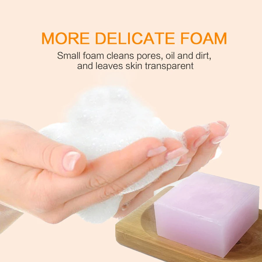 Handmade Rose Soap – Rich Lather for Deep Cleansing, Hydrating & Purifying with Essential Oils 1pcs x 100g