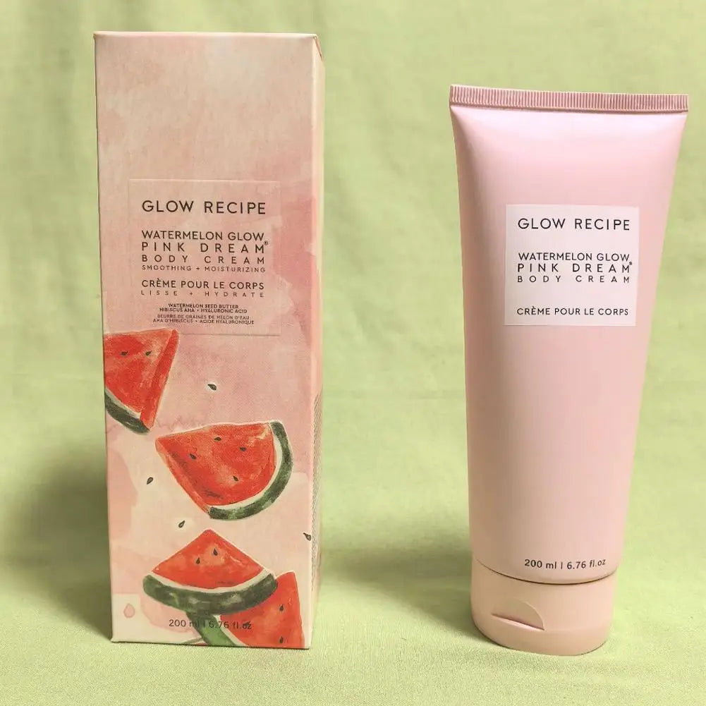 Glow Recipe Avocado Cleanser 150ml & Watermelon Body Cream 200ml - Moisturizing Barrier, Gentle Facial Body Skincare