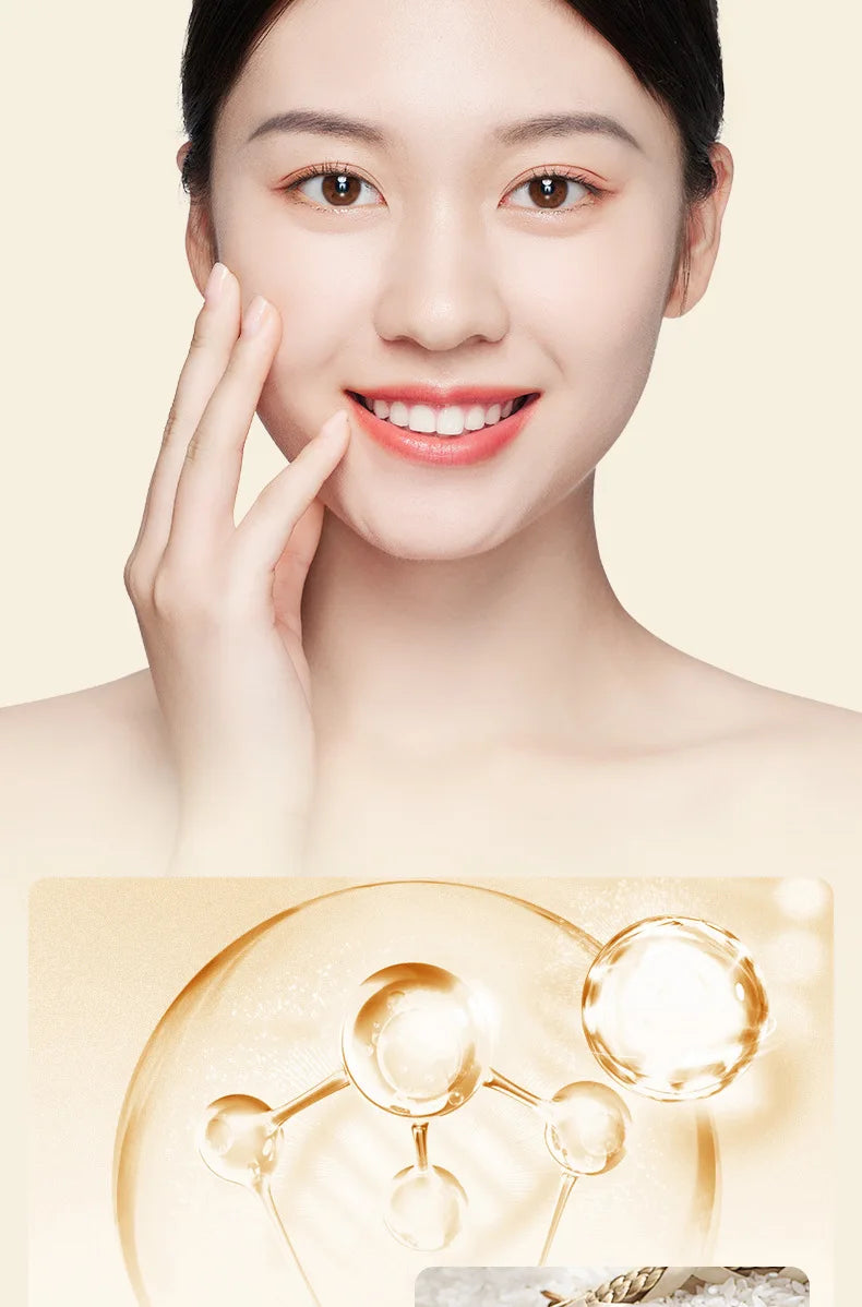 BIOAQUA Rice Raw Pulp Facial Cleanser Face Wash Foam skincare Moisturizing Skin Brightening Rejuvenation Face Cleanser Skin Care