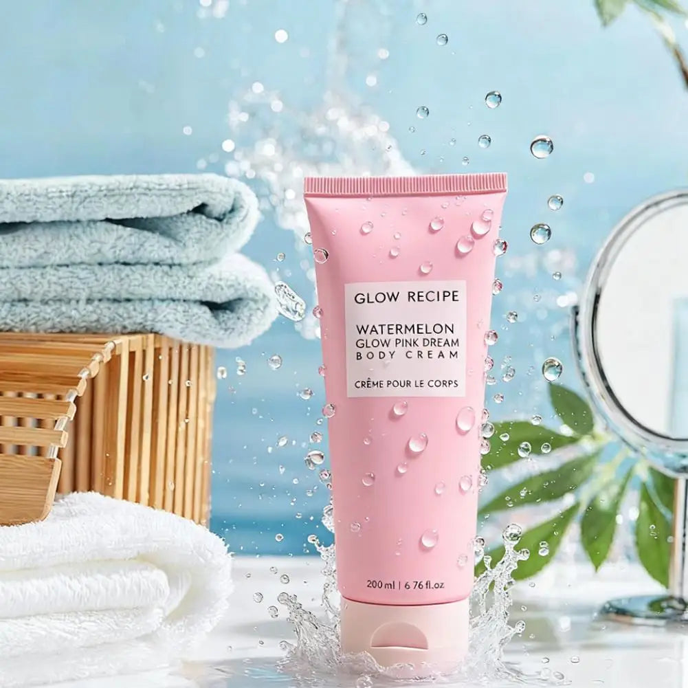 Glow Recipe Avocado Cleanser 150ml & Watermelon Body Cream 200ml - Moisturizing Barrier, Gentle Facial Body Skincare