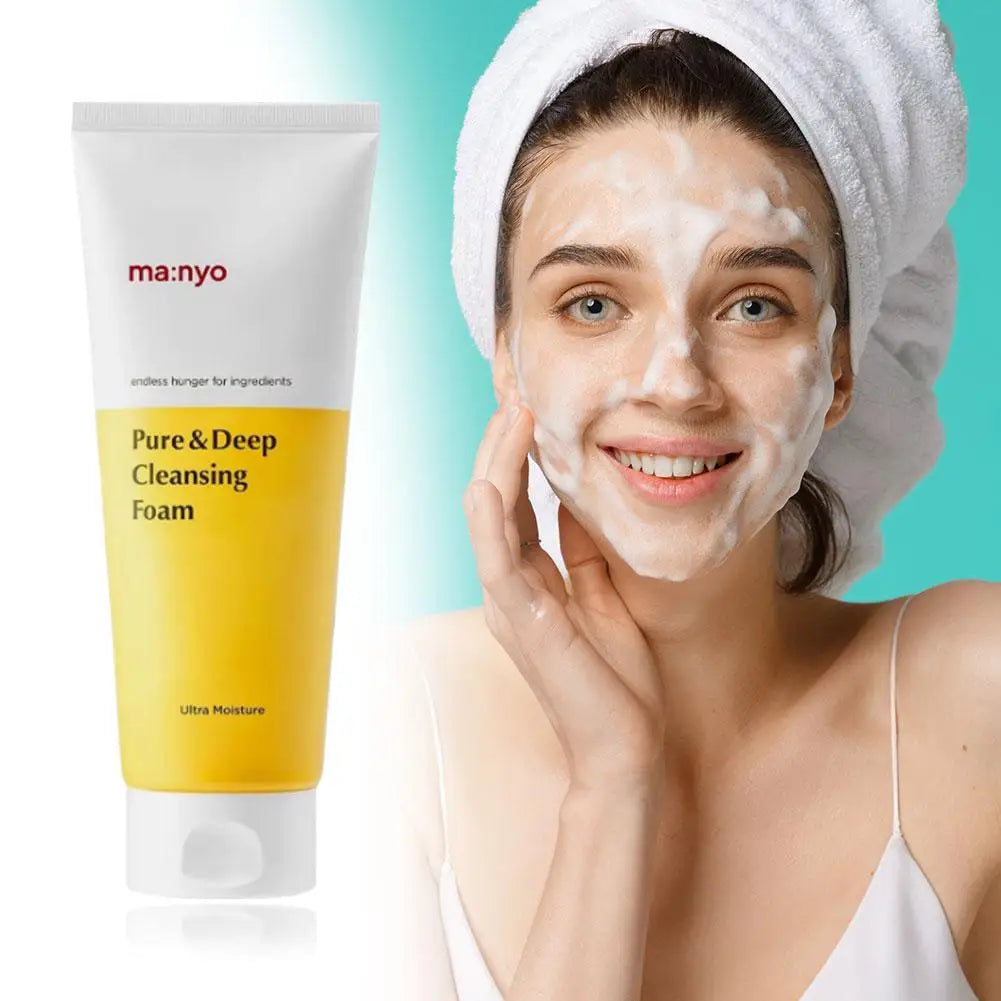  200ml Cleansing Oil Facial Cleanser Foam Deep Remove Cleansing Acne Milk Oil Control Exfoliating Shrink Pores Face Wash