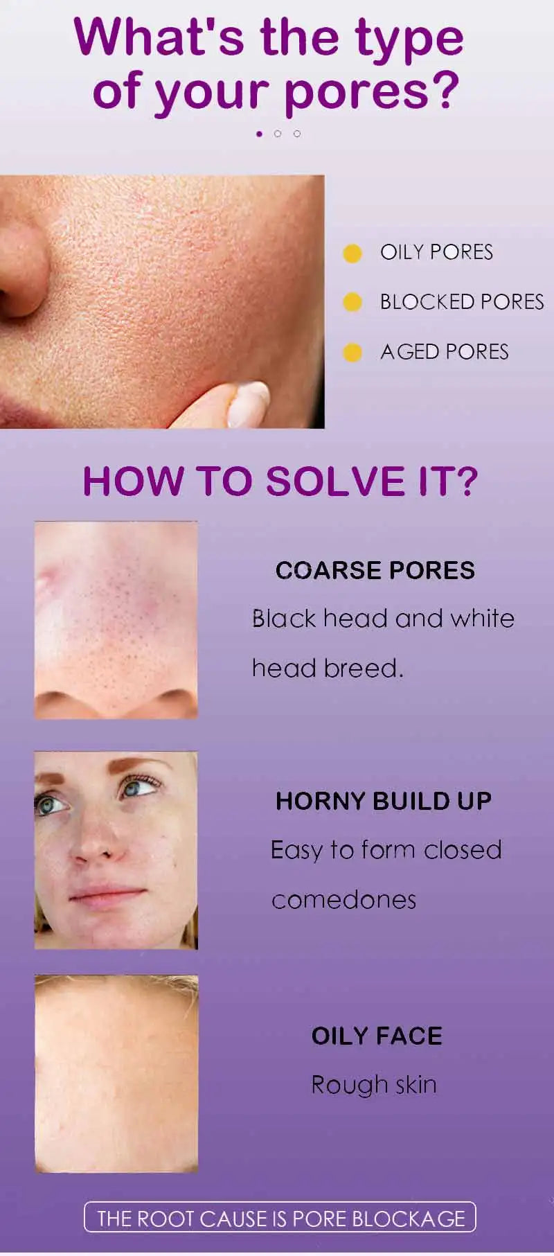 Pore Shrinking Serum Face Removing Large Pores Tightening Facial Pore Minimizing Essence Skin Care Beauty Firm skin