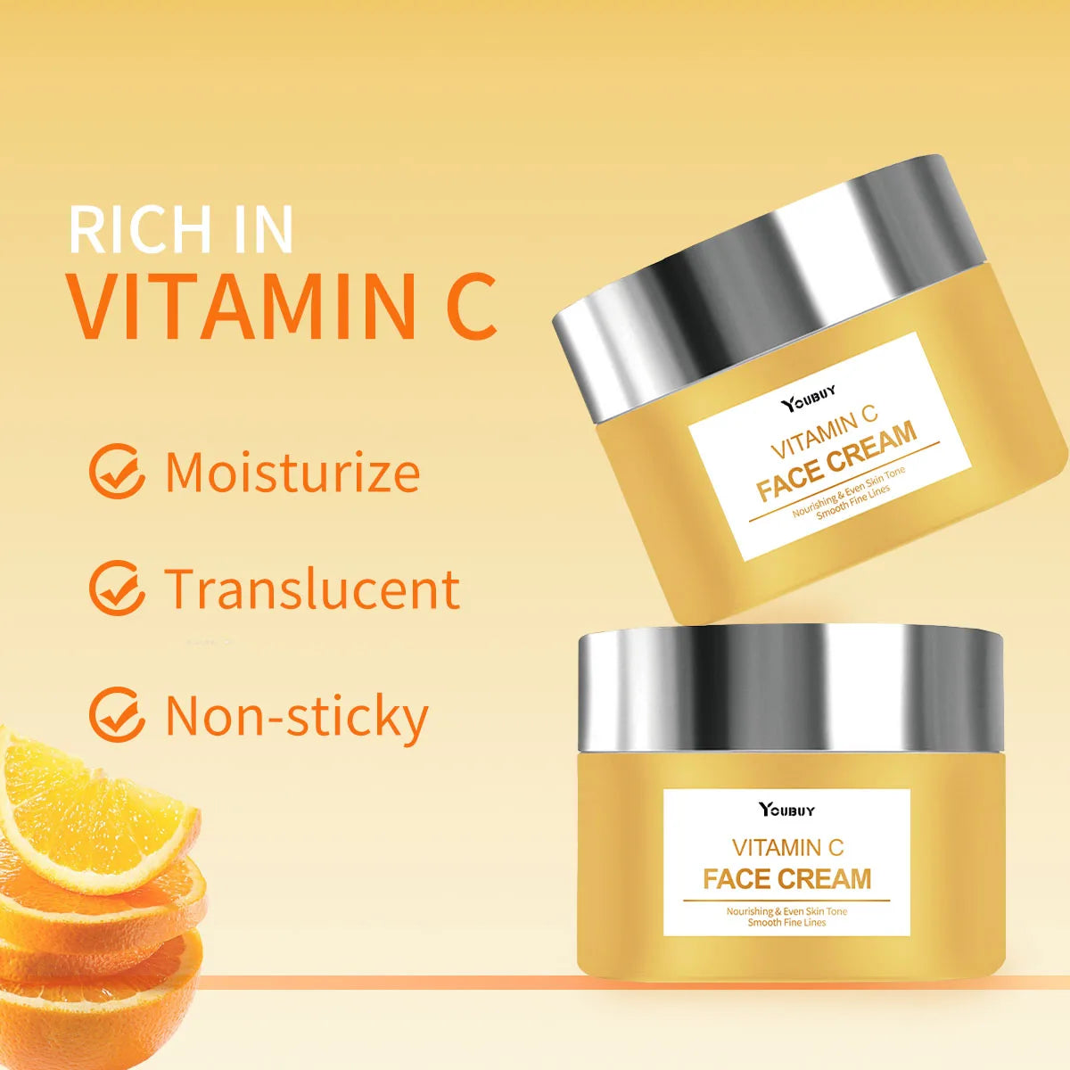 Youbuy Vitamin C Deep Moisturizing Moisturizing and Improved Dark Skin VC Cream