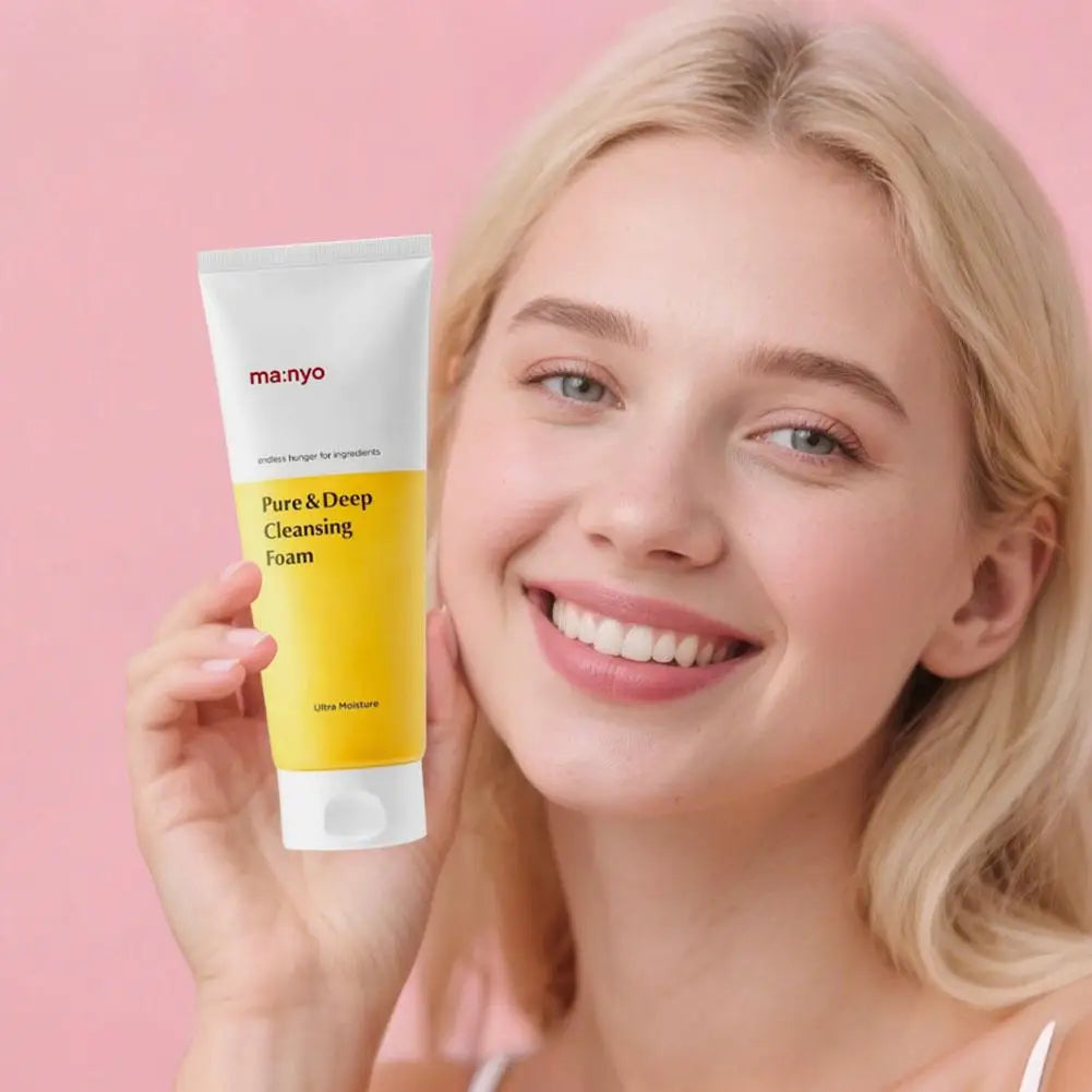  200ml Cleansing Oil Facial Cleanser Foam Deep Remove Cleansing Acne Milk Oil Control Exfoliating Shrink Pores Face Wash