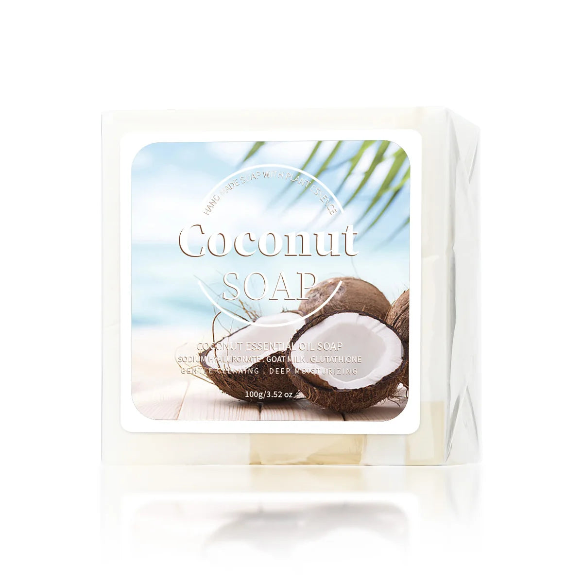 100g B+ Coconut Milk Organic Pure Plant Extract  Handmade Soap Facial Treatment Acne Goat Milk Soap