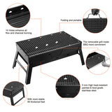 Portable Foldable Charcoal BBQ Grill – Lightweight & Compact