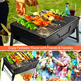 Portable Foldable Charcoal BBQ Grill – Lightweight & Compact