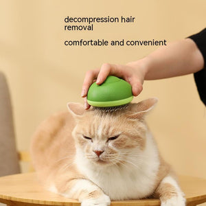 Avocado-Shaped Pet Grooming Brush – Cat & Dog Hair Remover