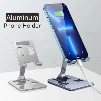 Foldable Aluminum Phone & Tablet Stand – Universal Desk Mount