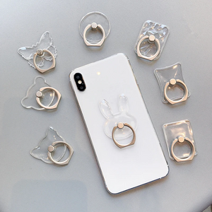 Magnetic Transparent Phone Ring Holder – Universal for iPhone & Smartphones