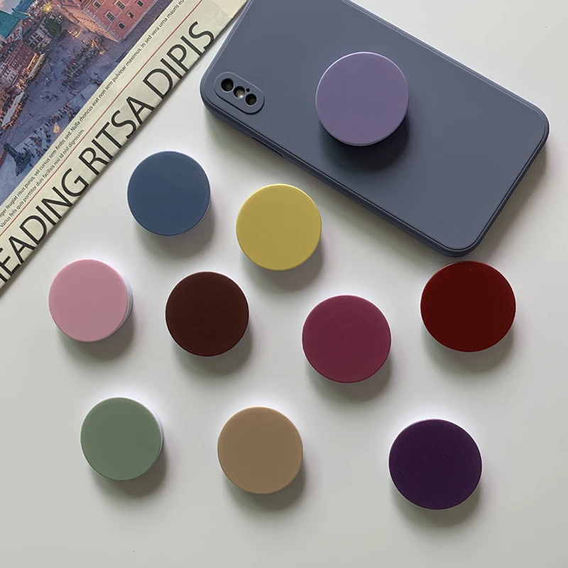 Round Foldable Phone Grip – Expanding Finger Holder for iPhone, Huawei, Xiaomi