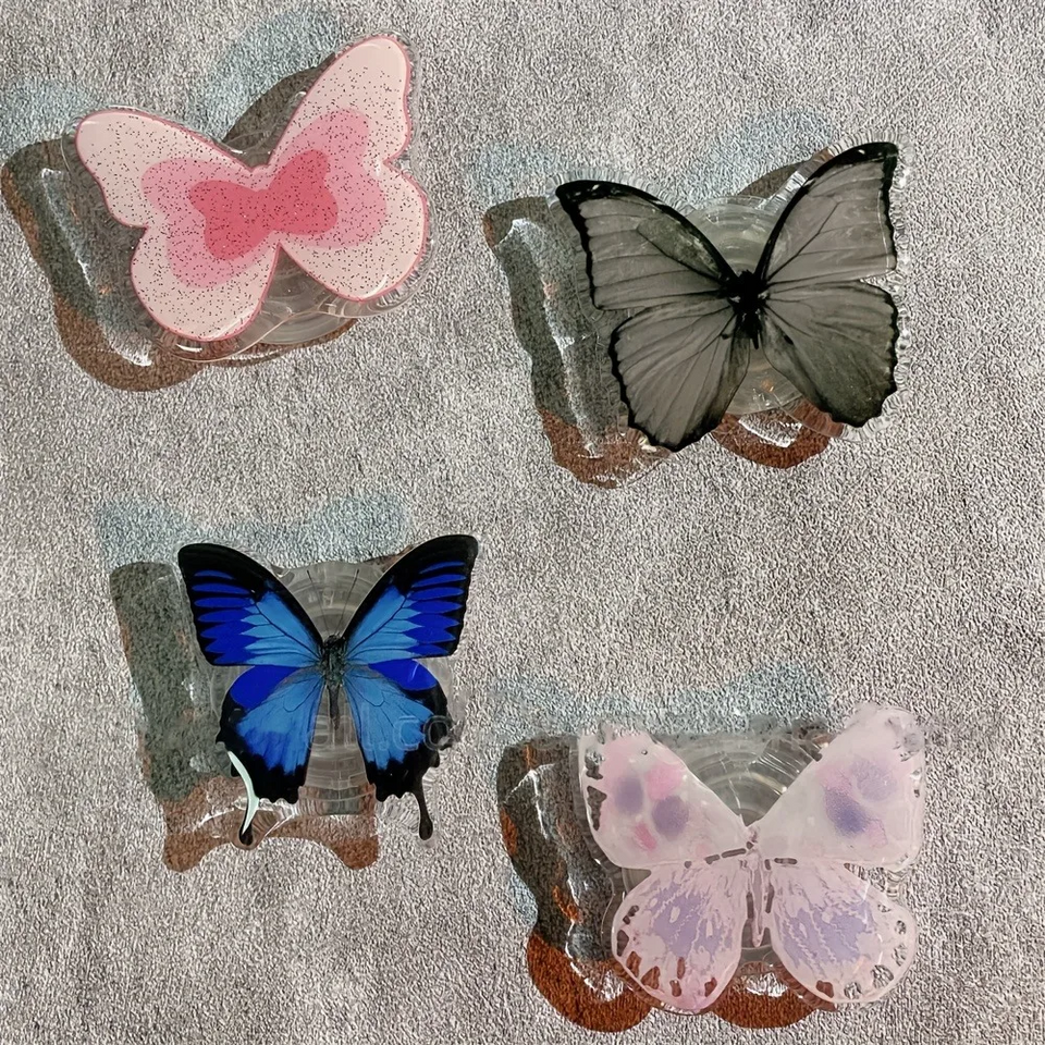 Acrylic Butterfly Phone Grip Stand – Trendy Universal Holder