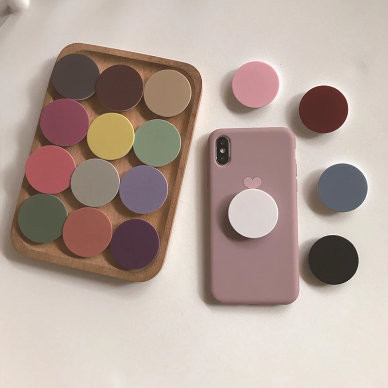 Round Foldable Phone Grip – Expanding Finger Holder for iPhone, Huawei, Xiaomi