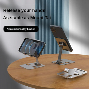 Foldable Aluminum Phone & Tablet Stand – Universal Desk Mount