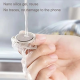 Ultra-Thin Metal Phone Ring Holder – Magnetic Car Mount & Stand